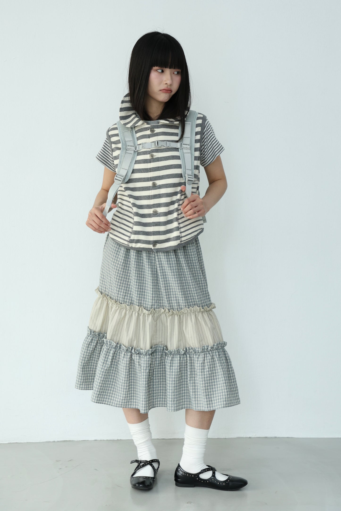 Retro mixed-media dress