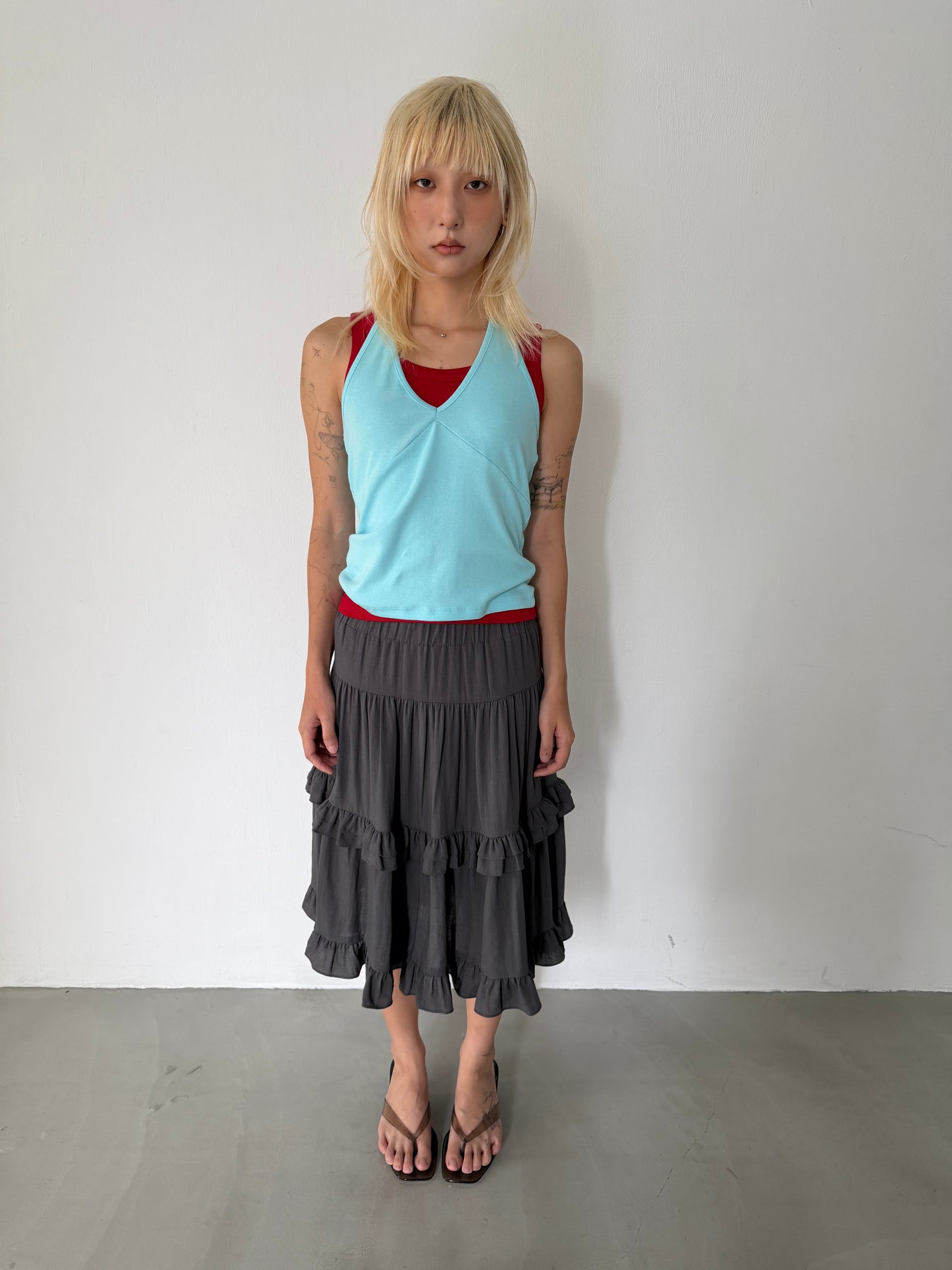Cascade Midi Skirt
