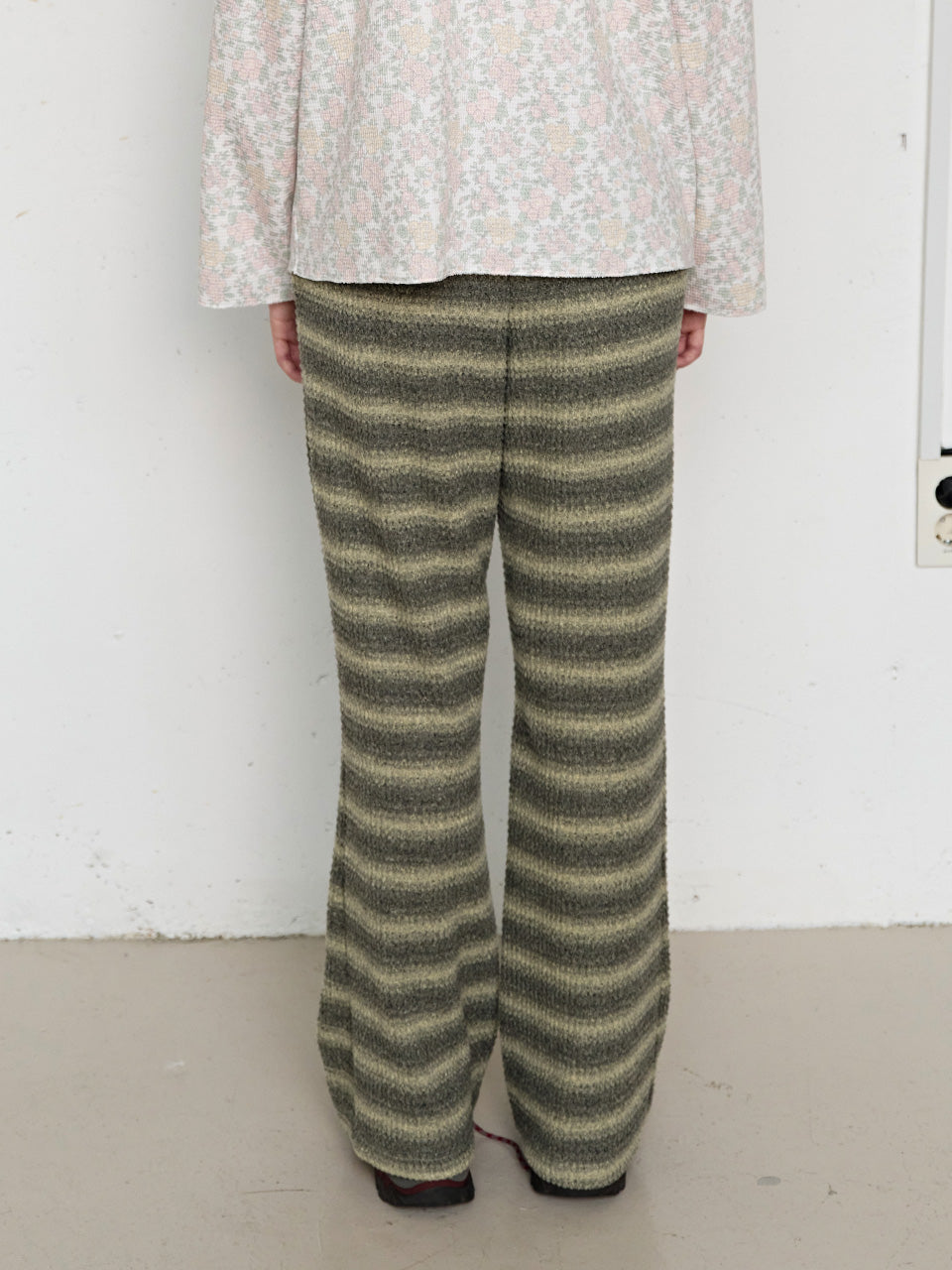 FUN FROM FUN Ombre Flare Pants, Olive