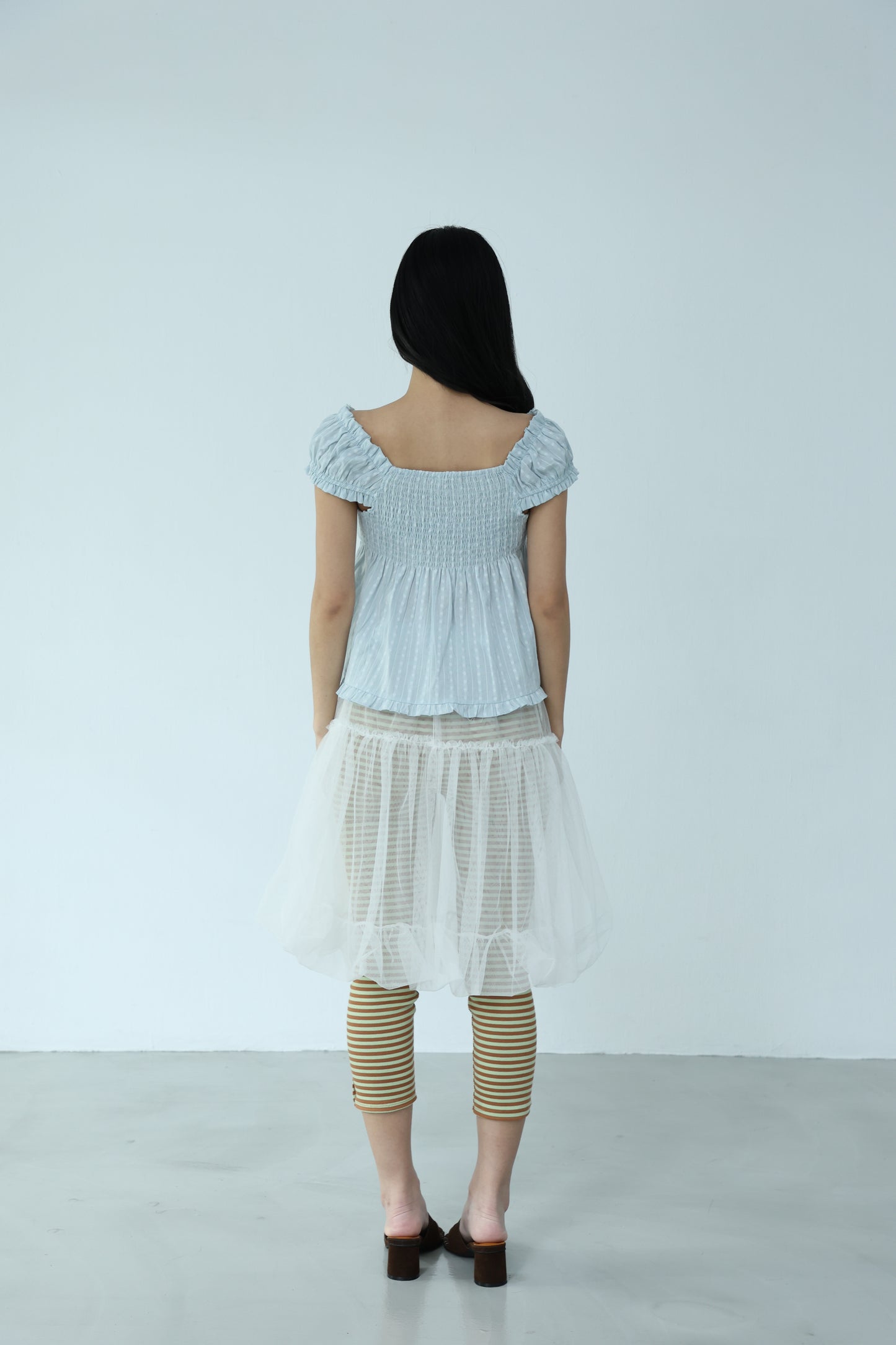 Thin layered tulle skirt