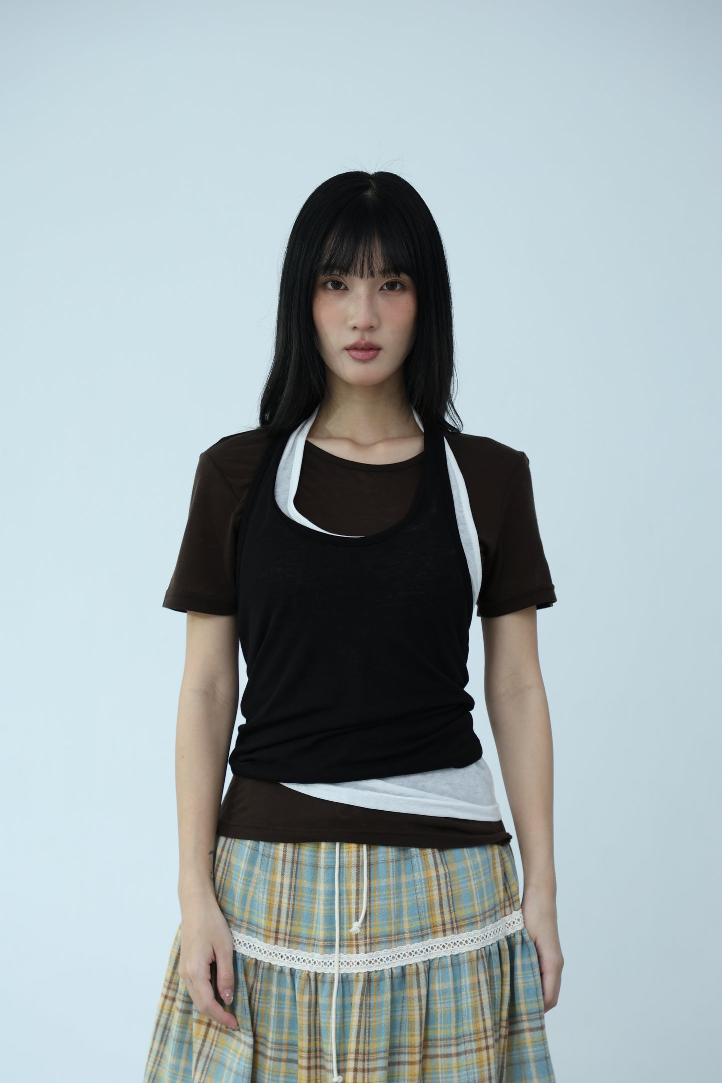 Thin halter neck vest （繞脖背心）