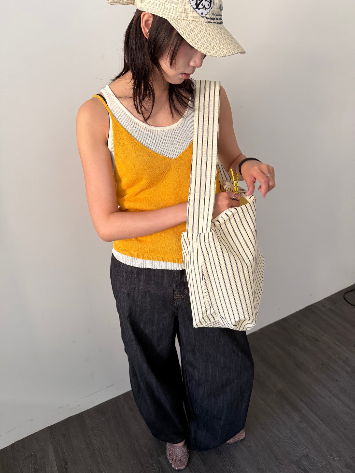 Oversized Striped Bag