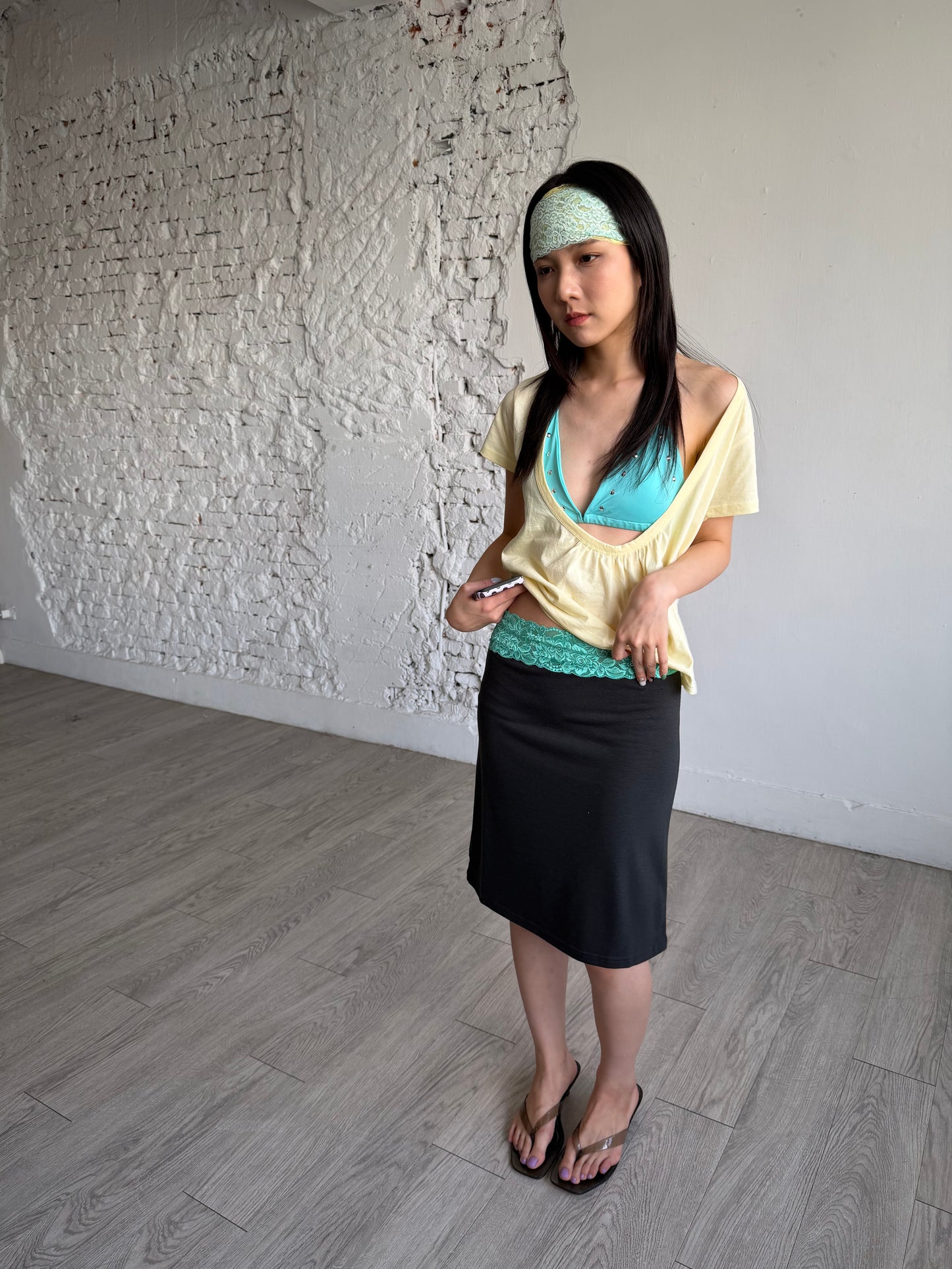 U-neck cotton top