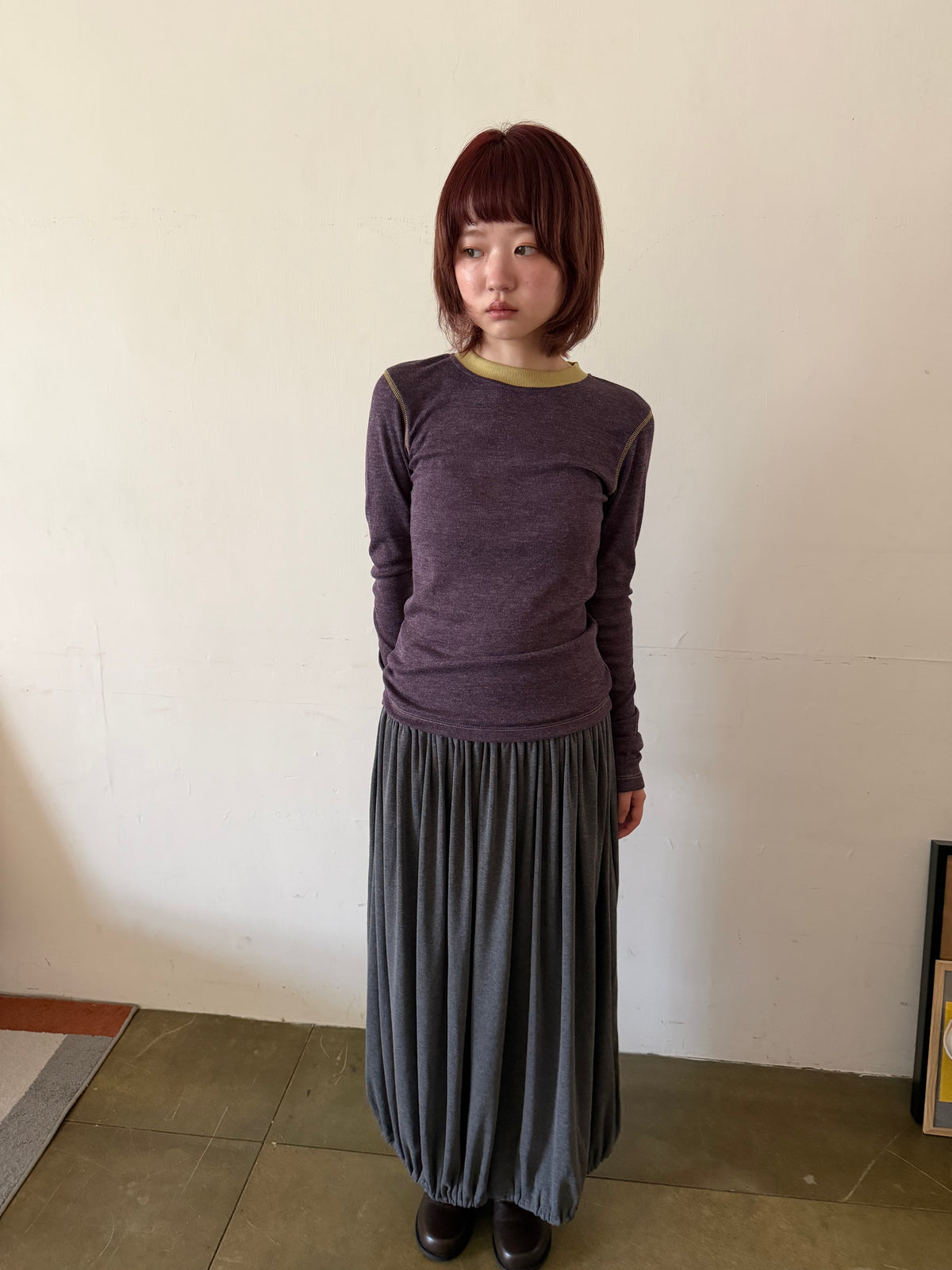 Crew neck knit top