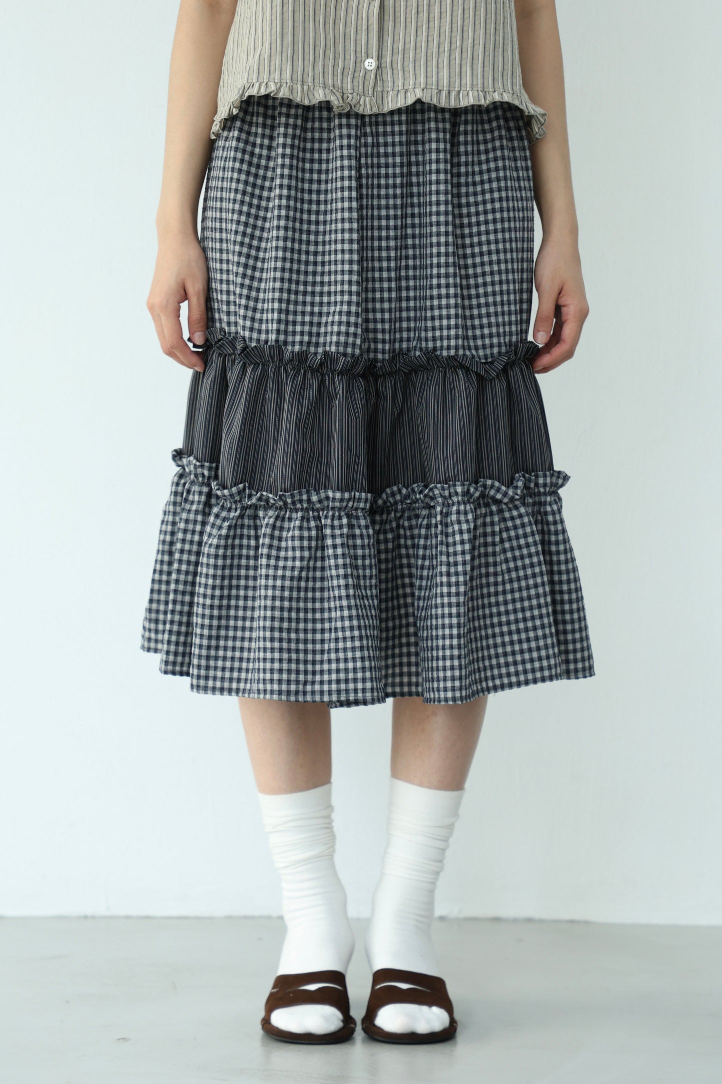 Retro mixed-media dress