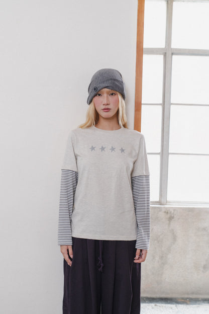 Retro Swirl Star Layered Tee