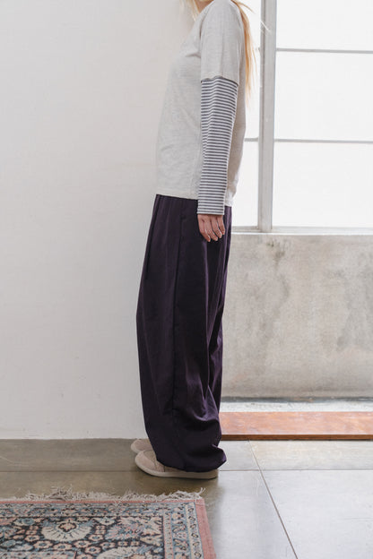 Pressed-Crease Straight-Leg Pants