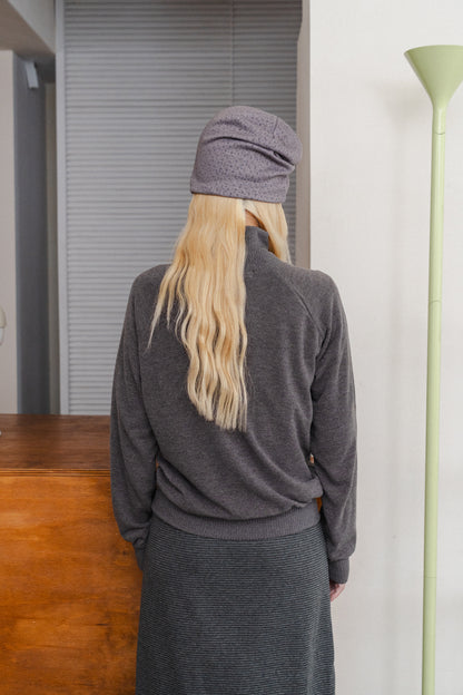 Button-pocket knitted cardigan
