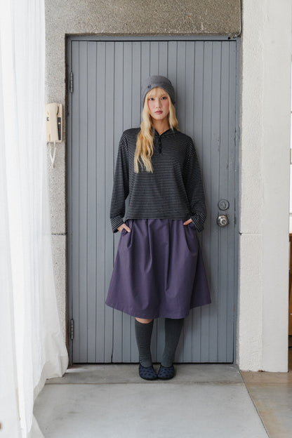 Matte Volume Midi Skirt