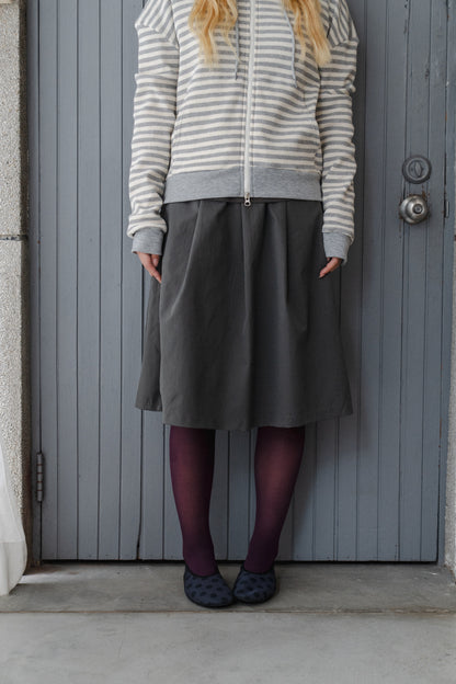 Matte Volume Midi Skirt