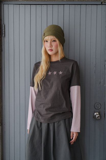 Retro Swirl Star Layered Tee