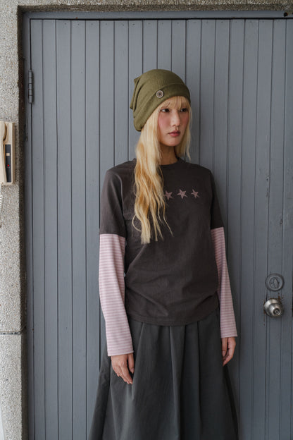 Retro Swirl Star Layered Tee
