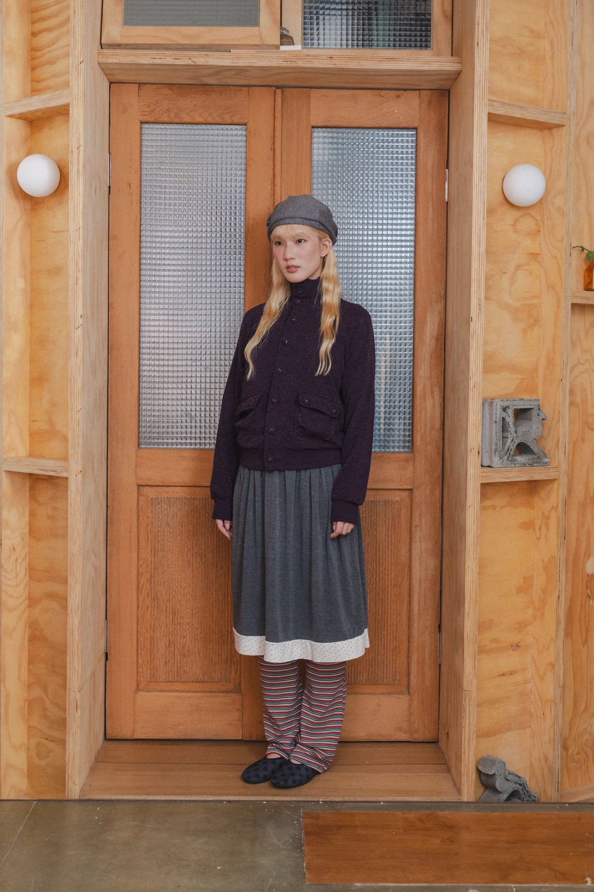 【9/20 PRE-ORDER】Striped flared pants