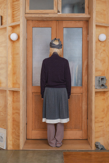 Button-pocket knitted cardigan
