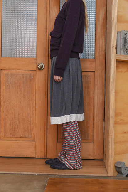 Floral Cotton Midi Skirt