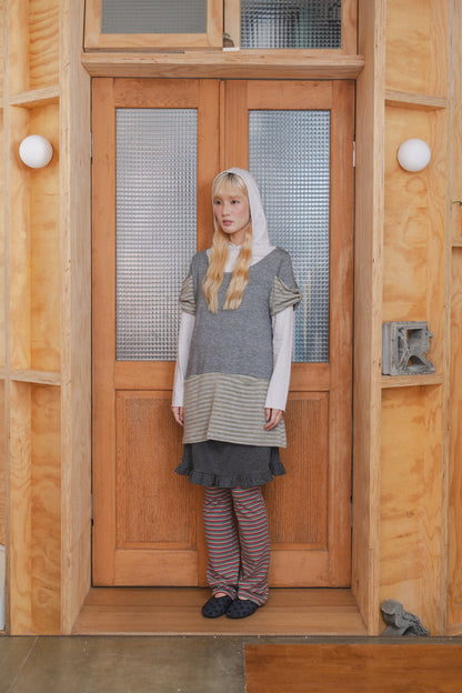 Striped Panel Knit Top