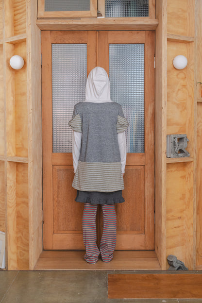 Striped Panel Knit Top