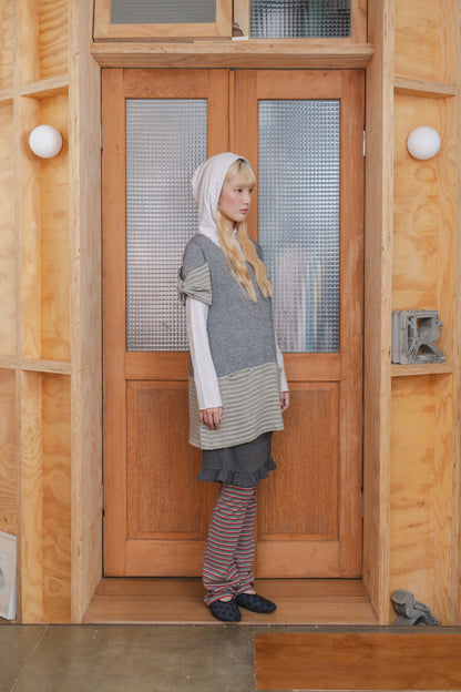 Striped Panel Knit Top