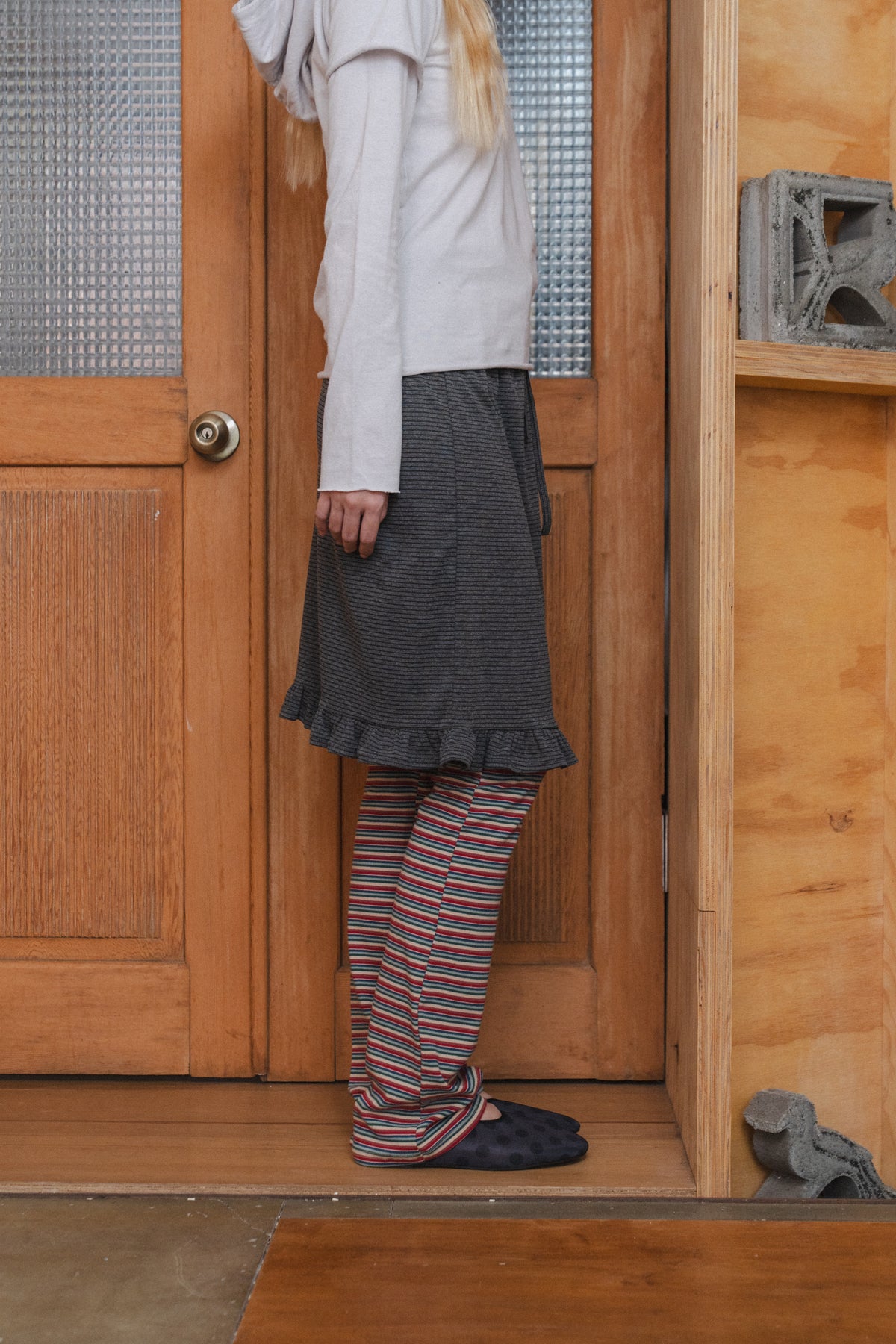 【9/20 PRE-ORDER】Striped flared pants