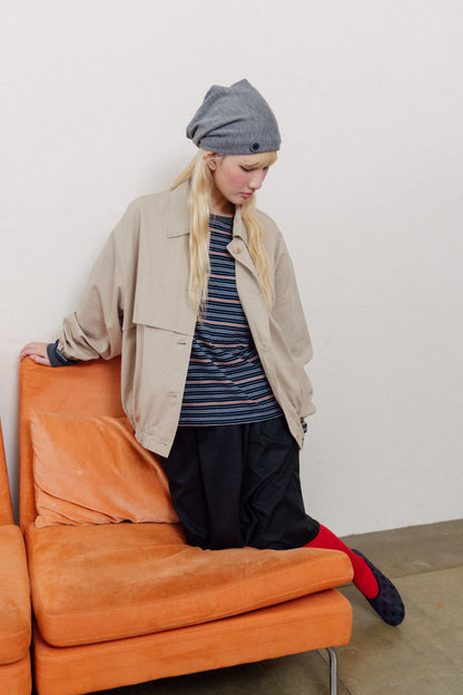 Workwear pocket button loose jacket