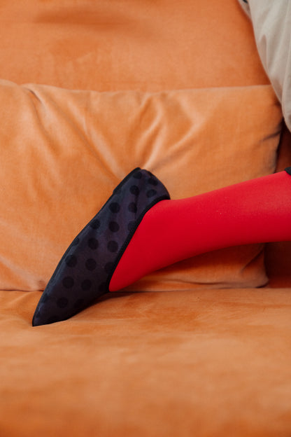 polka dot shoes