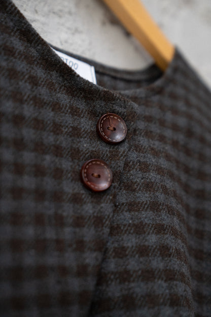 Plaid Button-Down Top