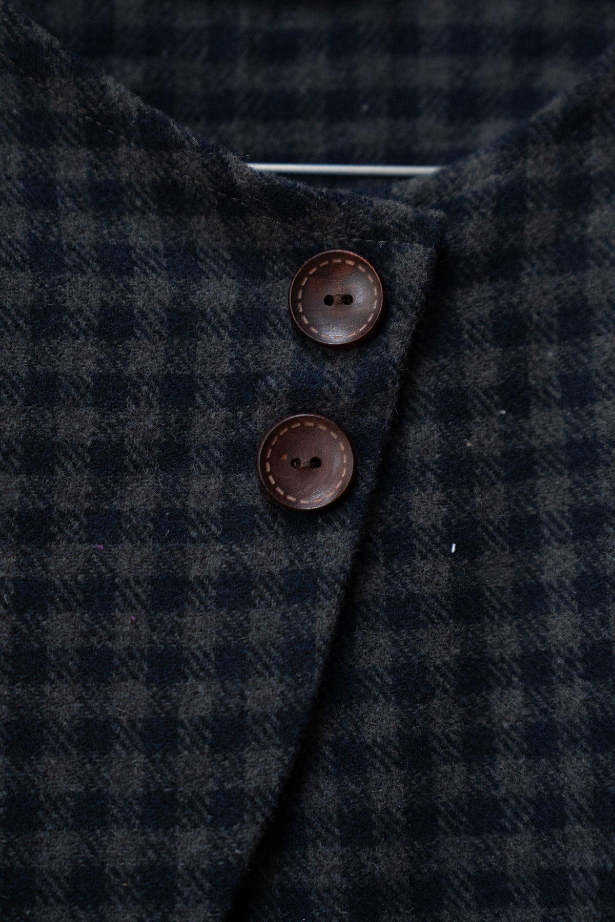 Plaid Button-Down Top