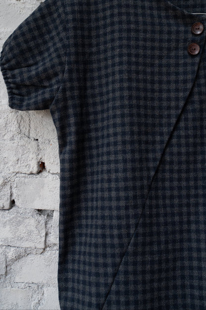 Plaid Button-Down Top