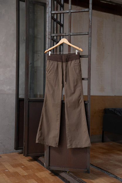 Cotton Workwear Flared Pants