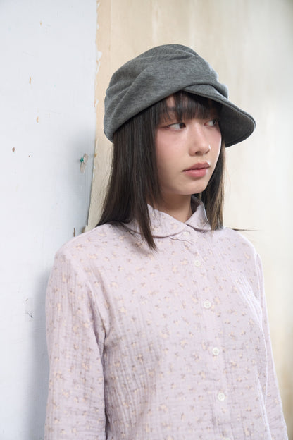 Retro Floral Three-Quarter Sleeve Shirt