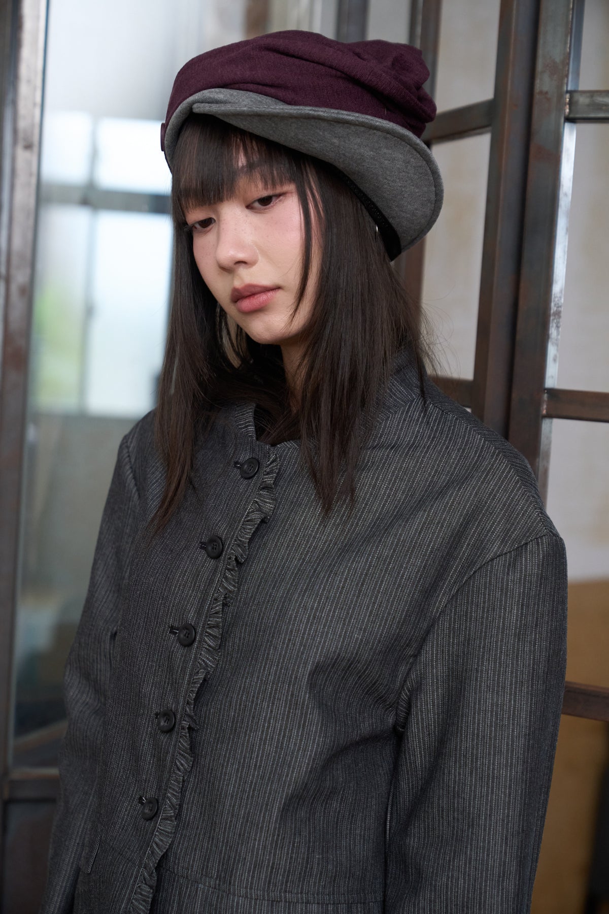 Ruffle-Trimmed Suit Jacket