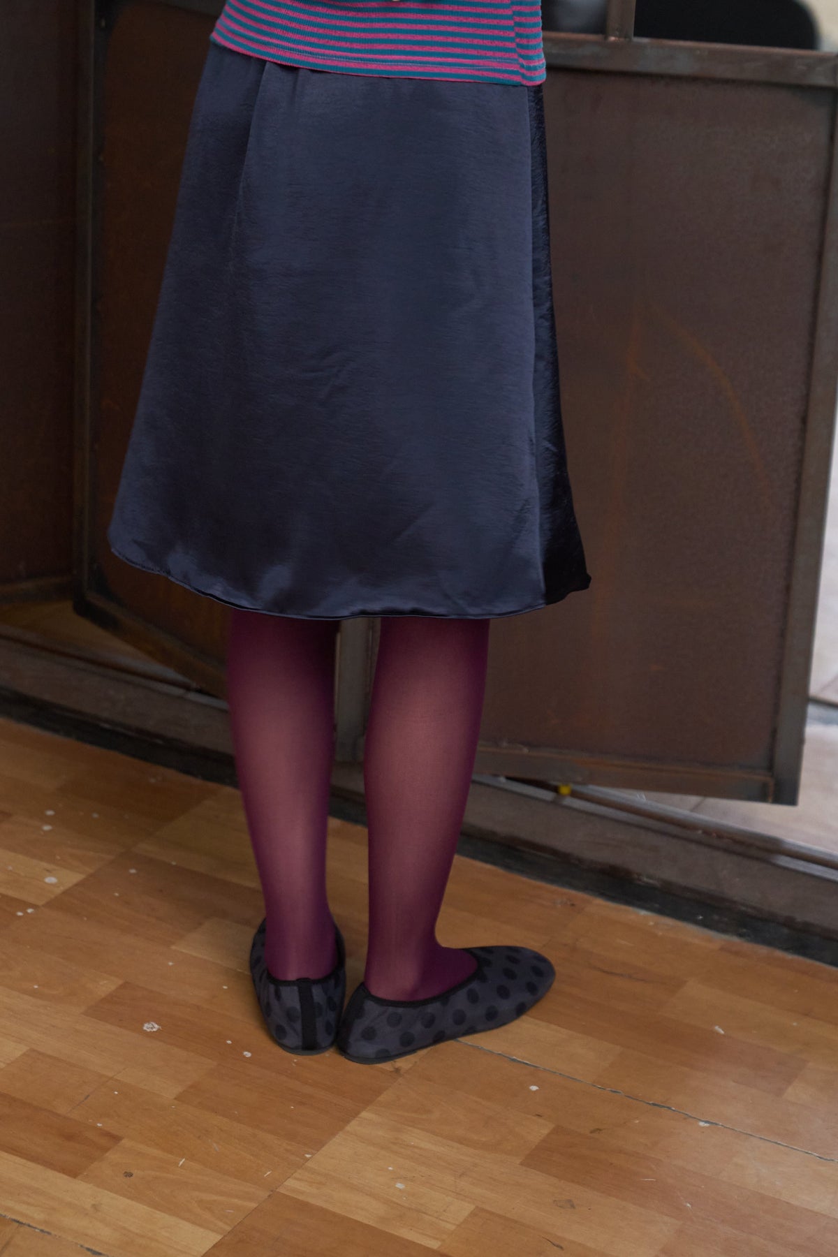 Satin Midi Skirt
