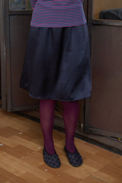 Satin Midi Skirt