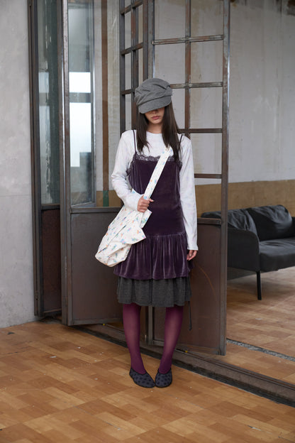 Corduroy Lace Dress