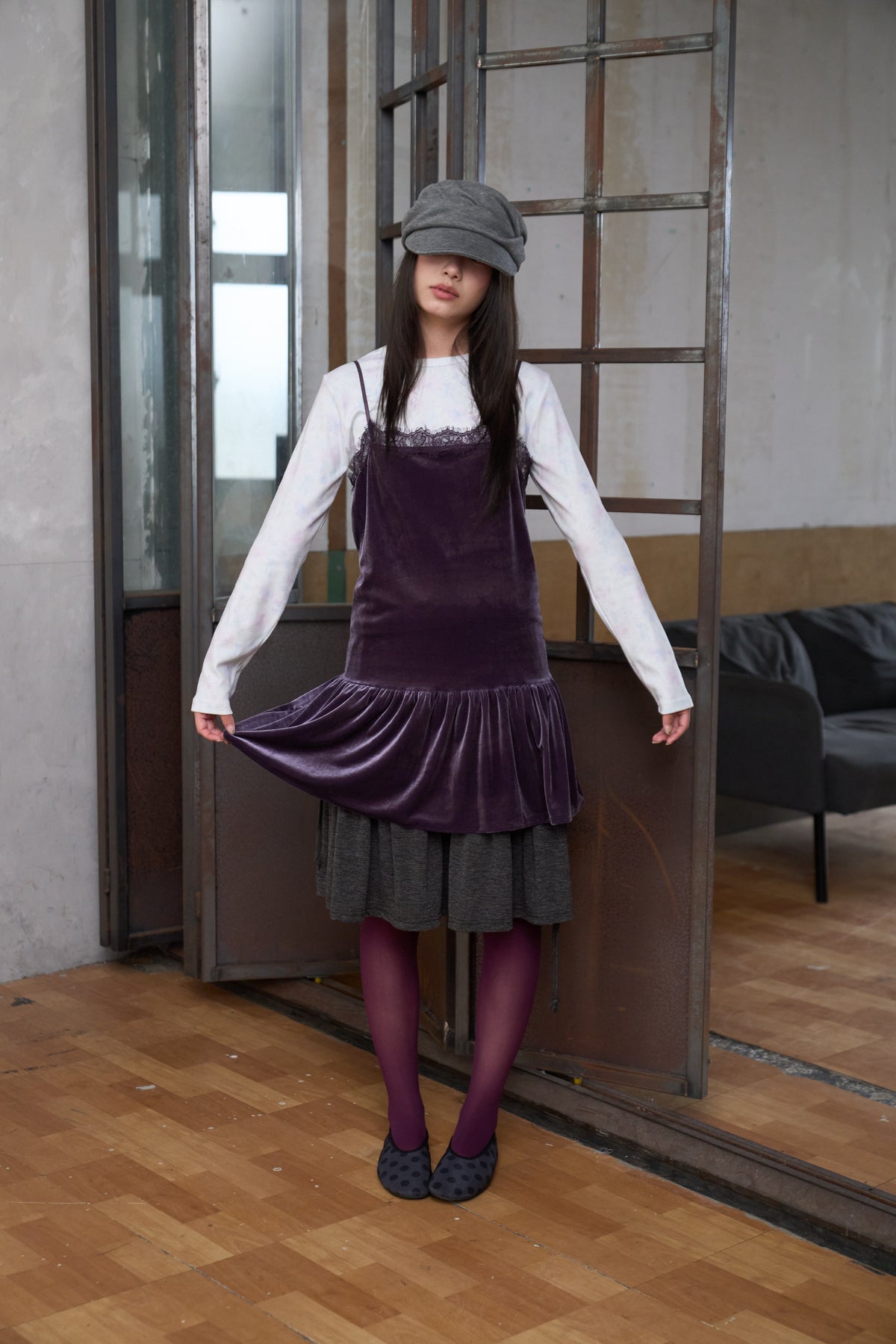 Corduroy Lace Dress