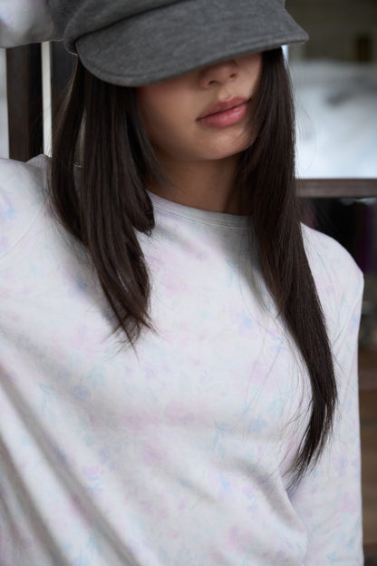 Floral Print Long-Sleeved Top
