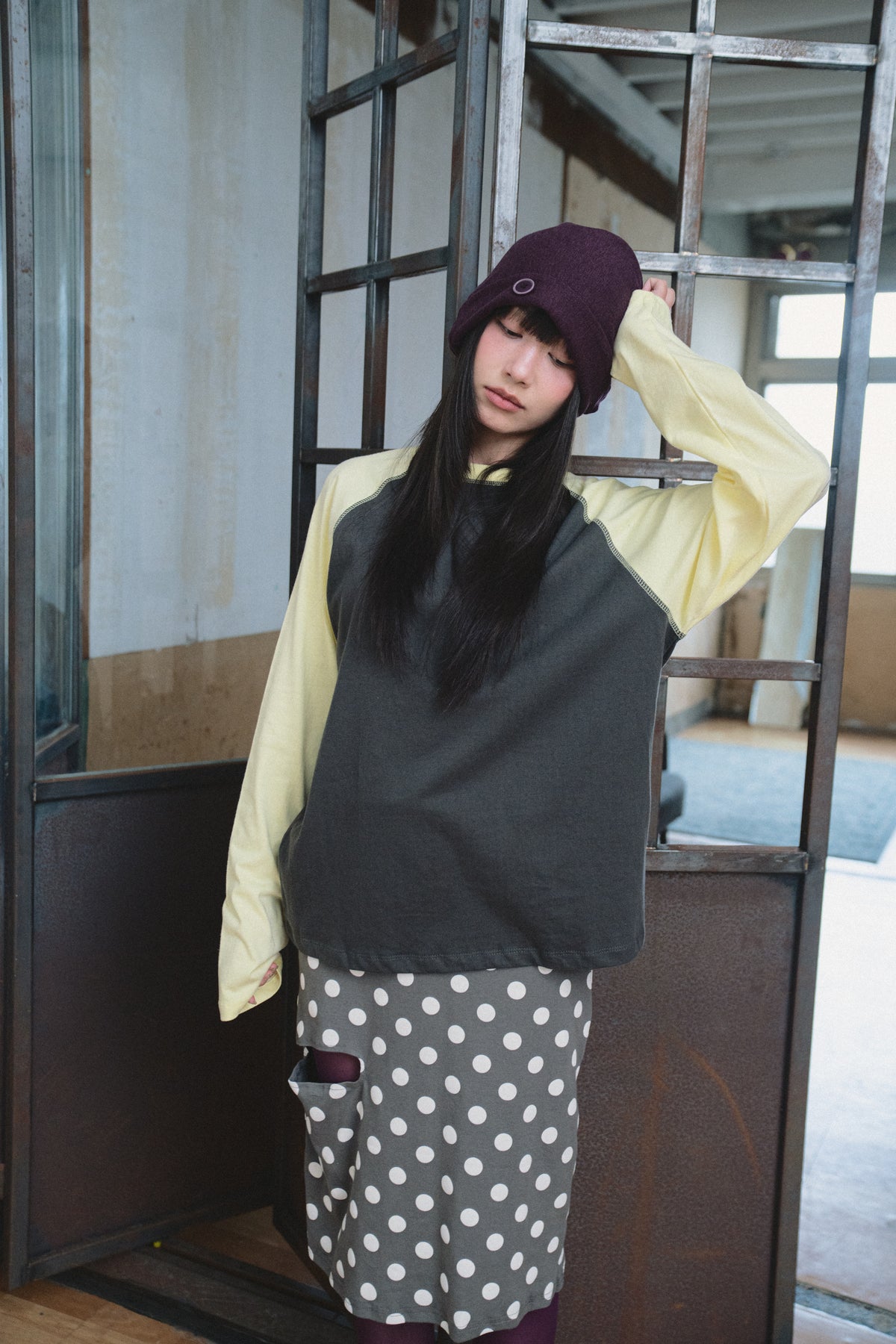 Loose-Fit Raglan Top