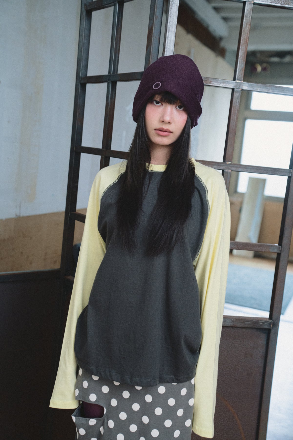 Loose-Fit Raglan Top