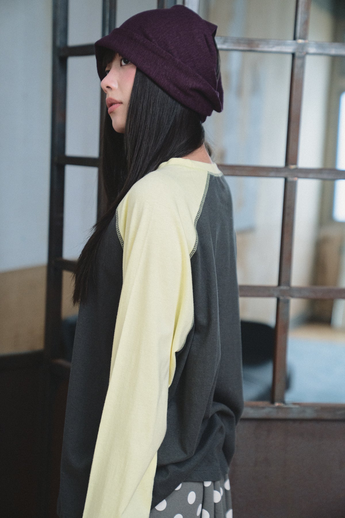 Loose-Fit Raglan Top