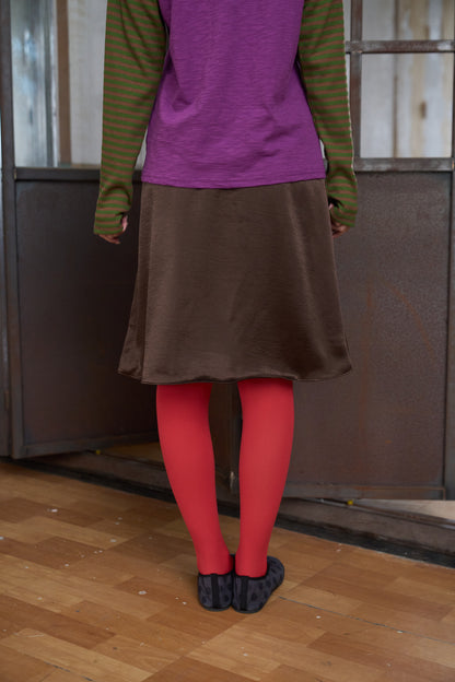 Satin Midi Skirt