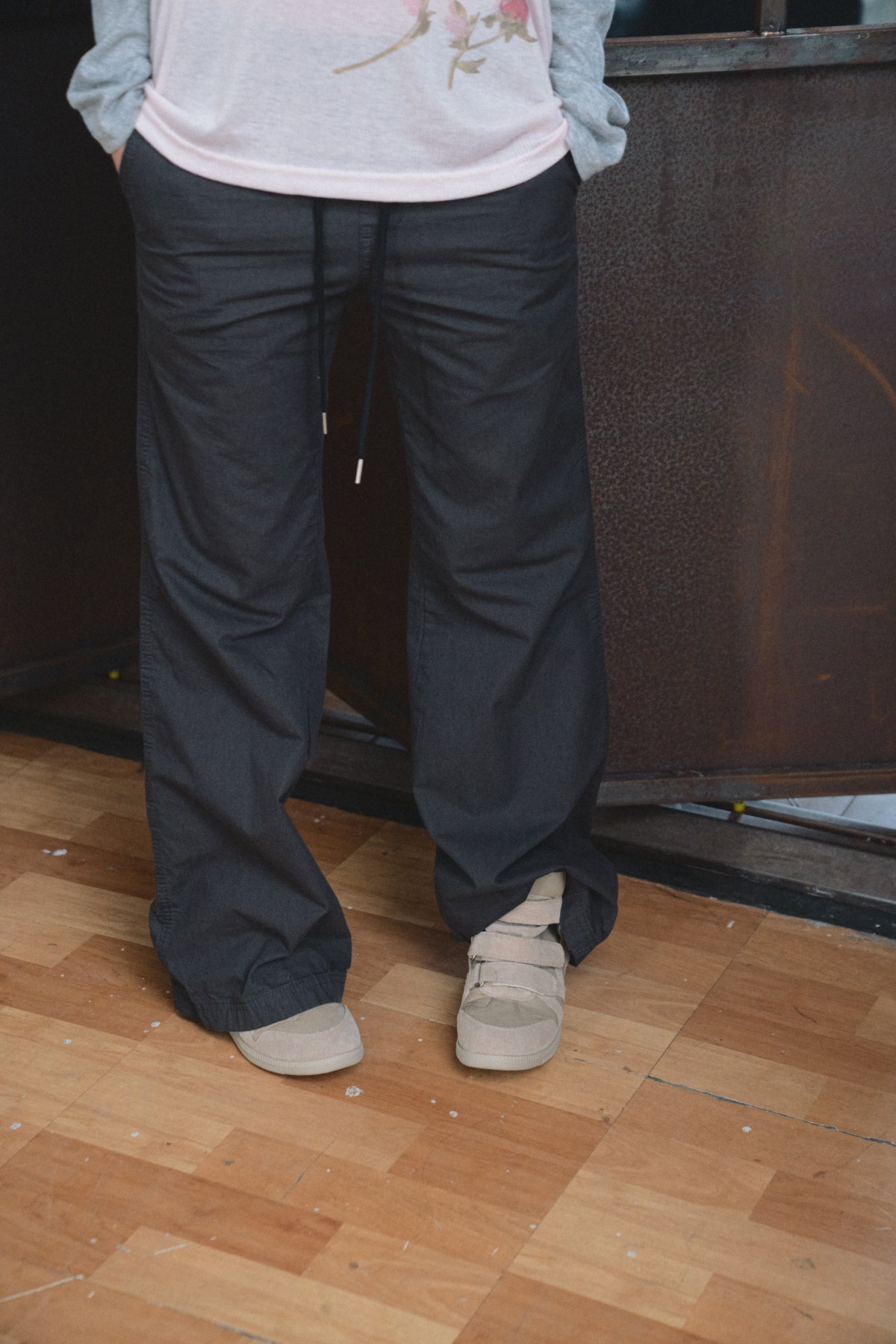 Cotton Workwear Flared Pants