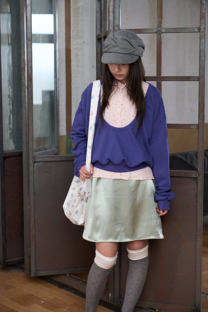 Satin Midi Skirt