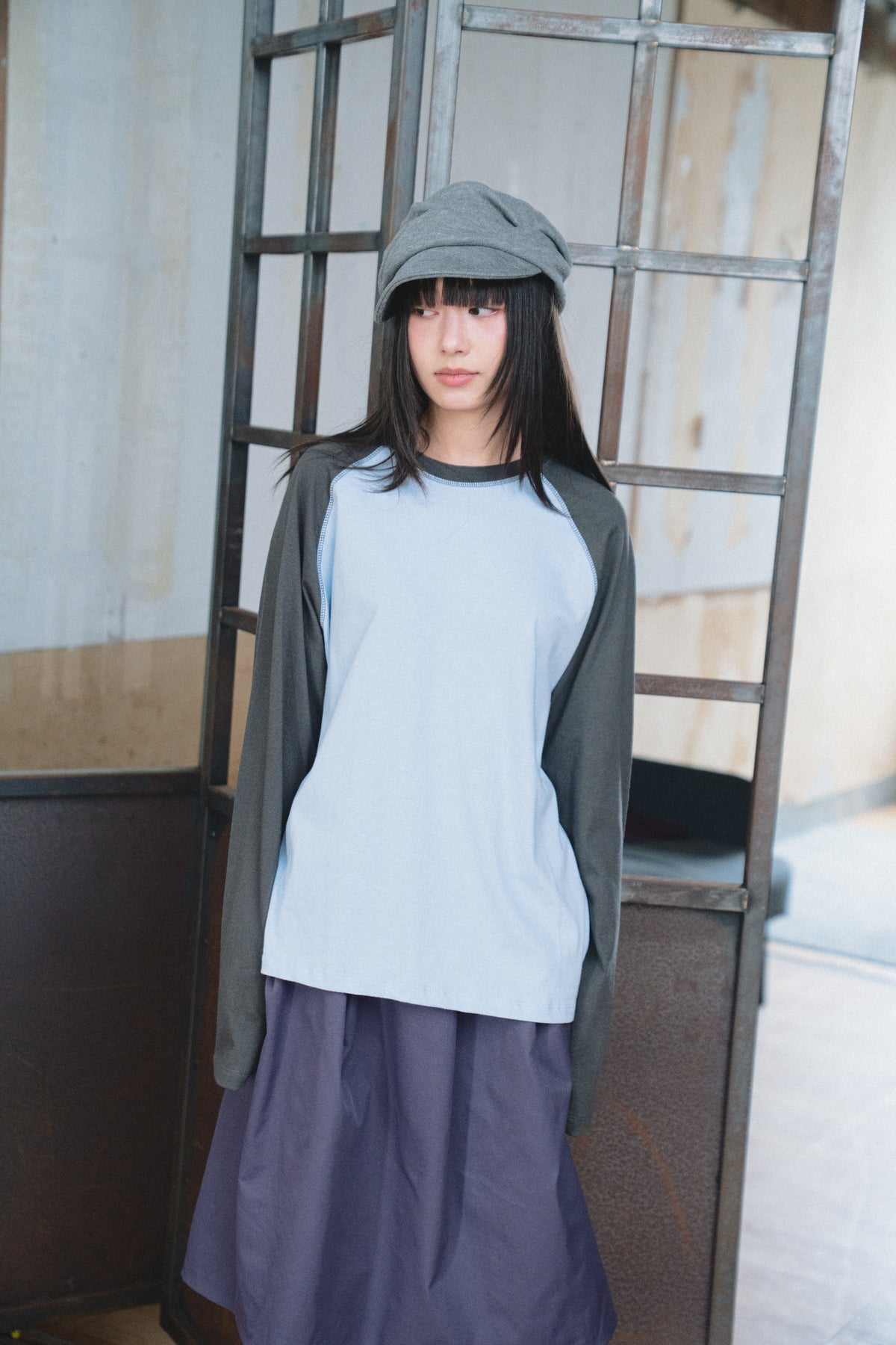 Loose-Fit Raglan Top
