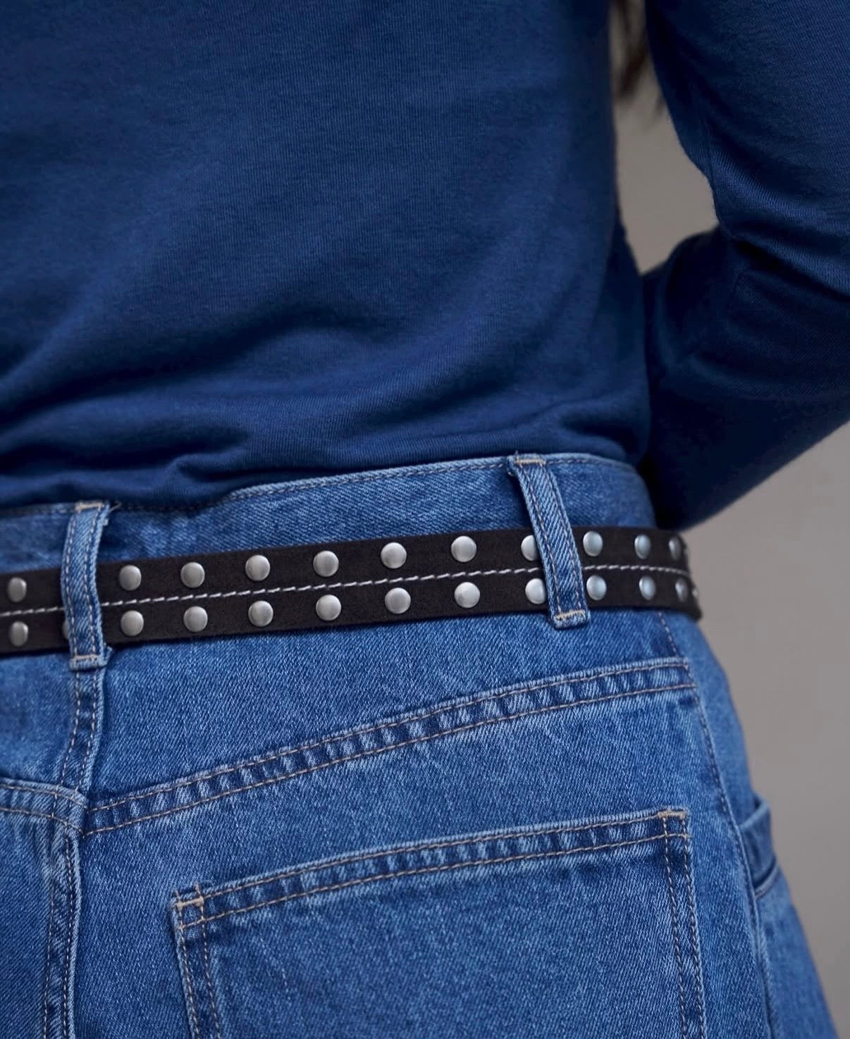 Cowhide Studded Belt