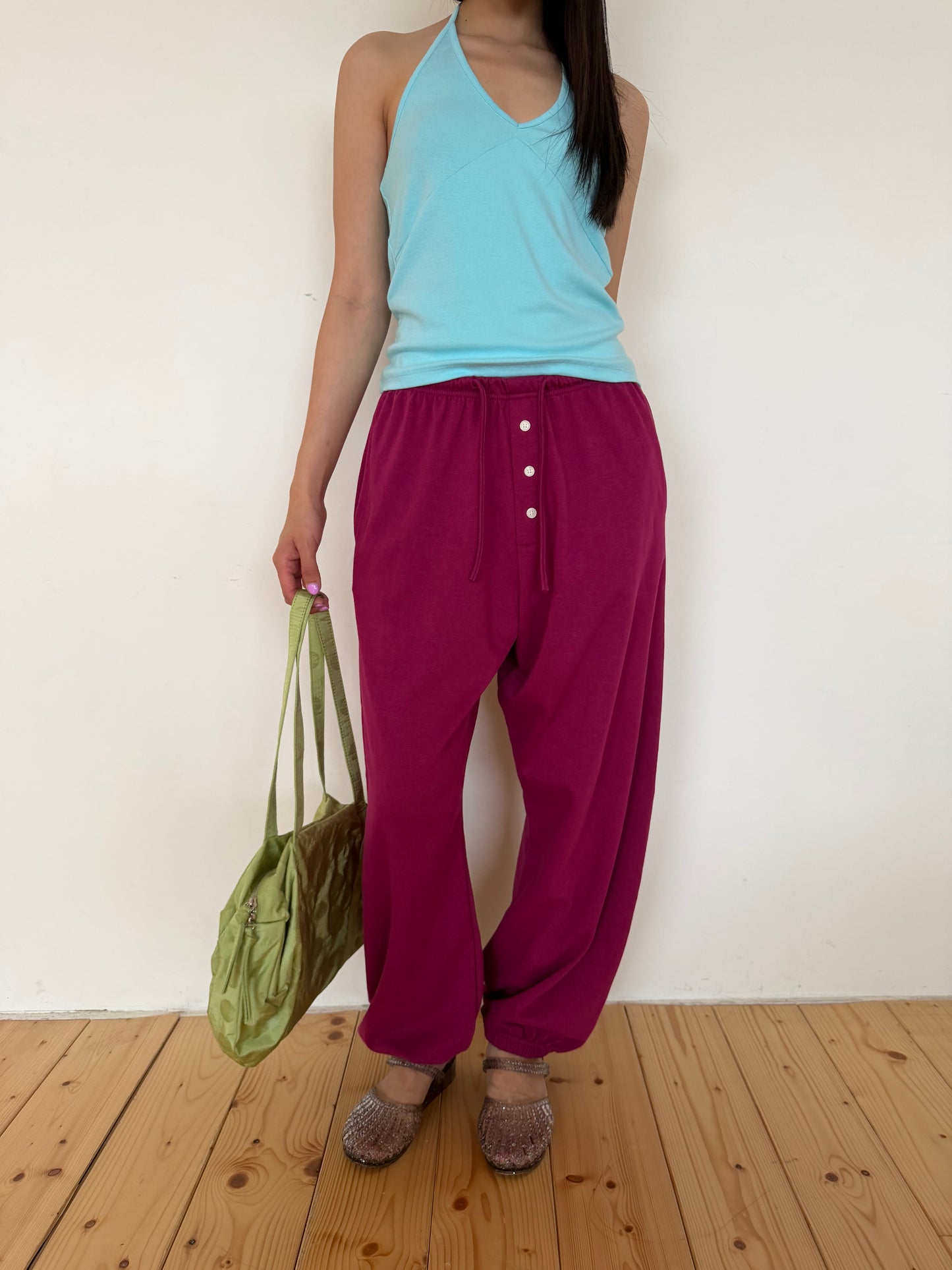 Cotton tapered trousers