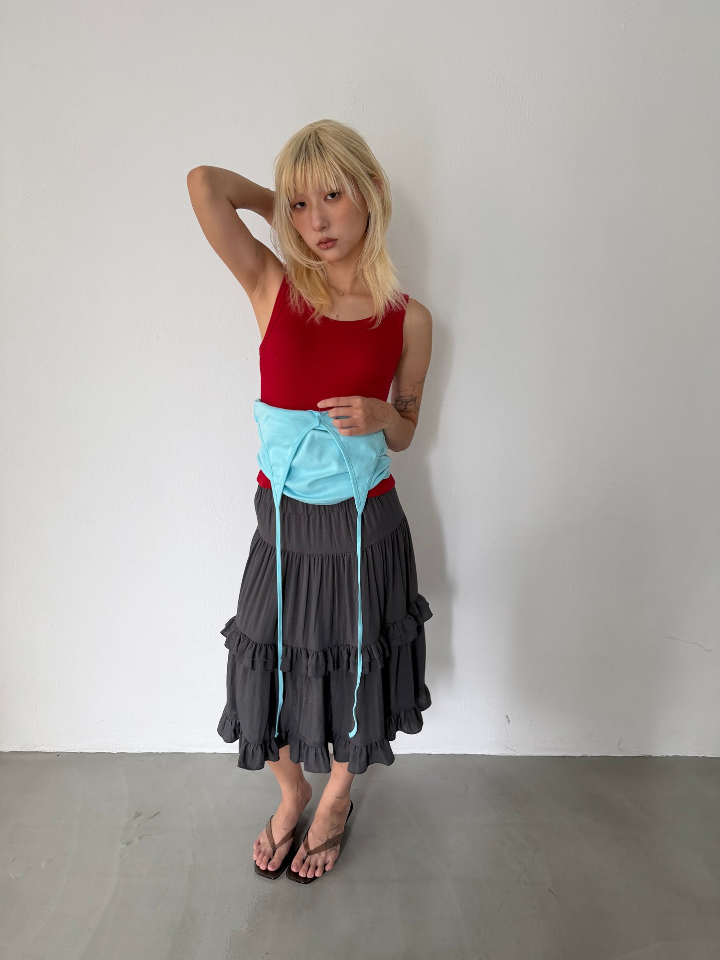 Cascade Midi Skirt