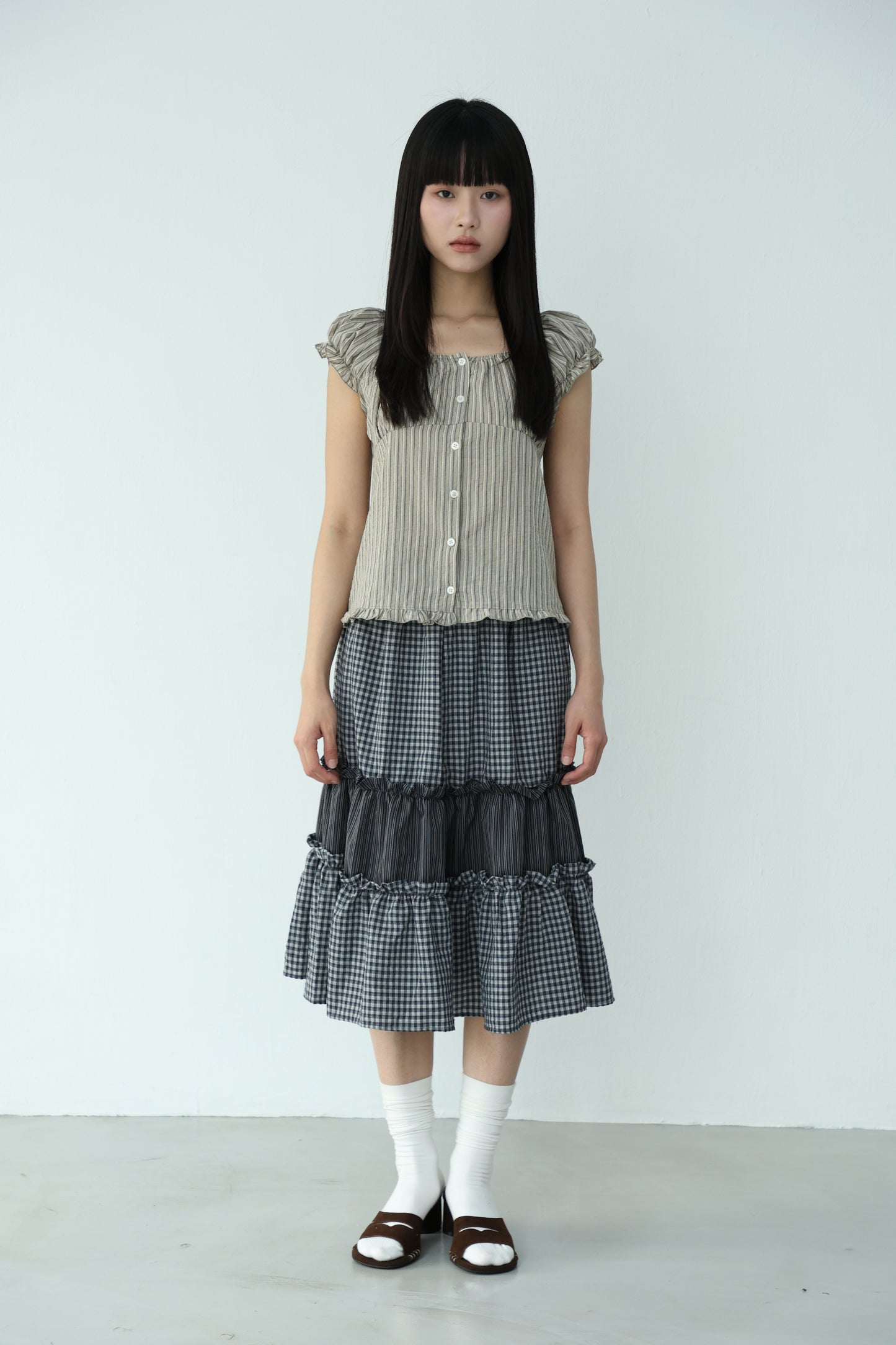 Retro mixed-media dress