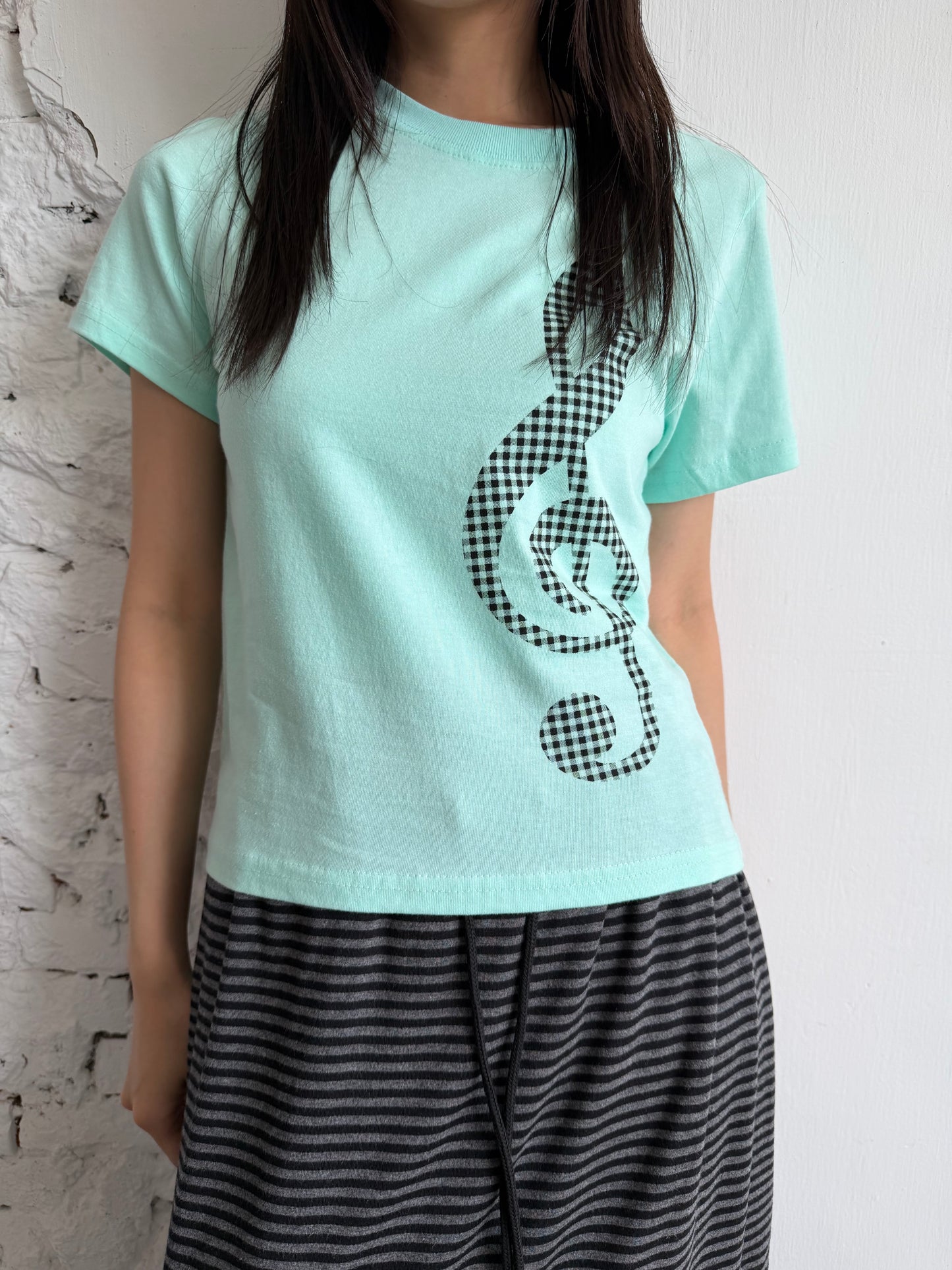 Musical note short-sleeved top