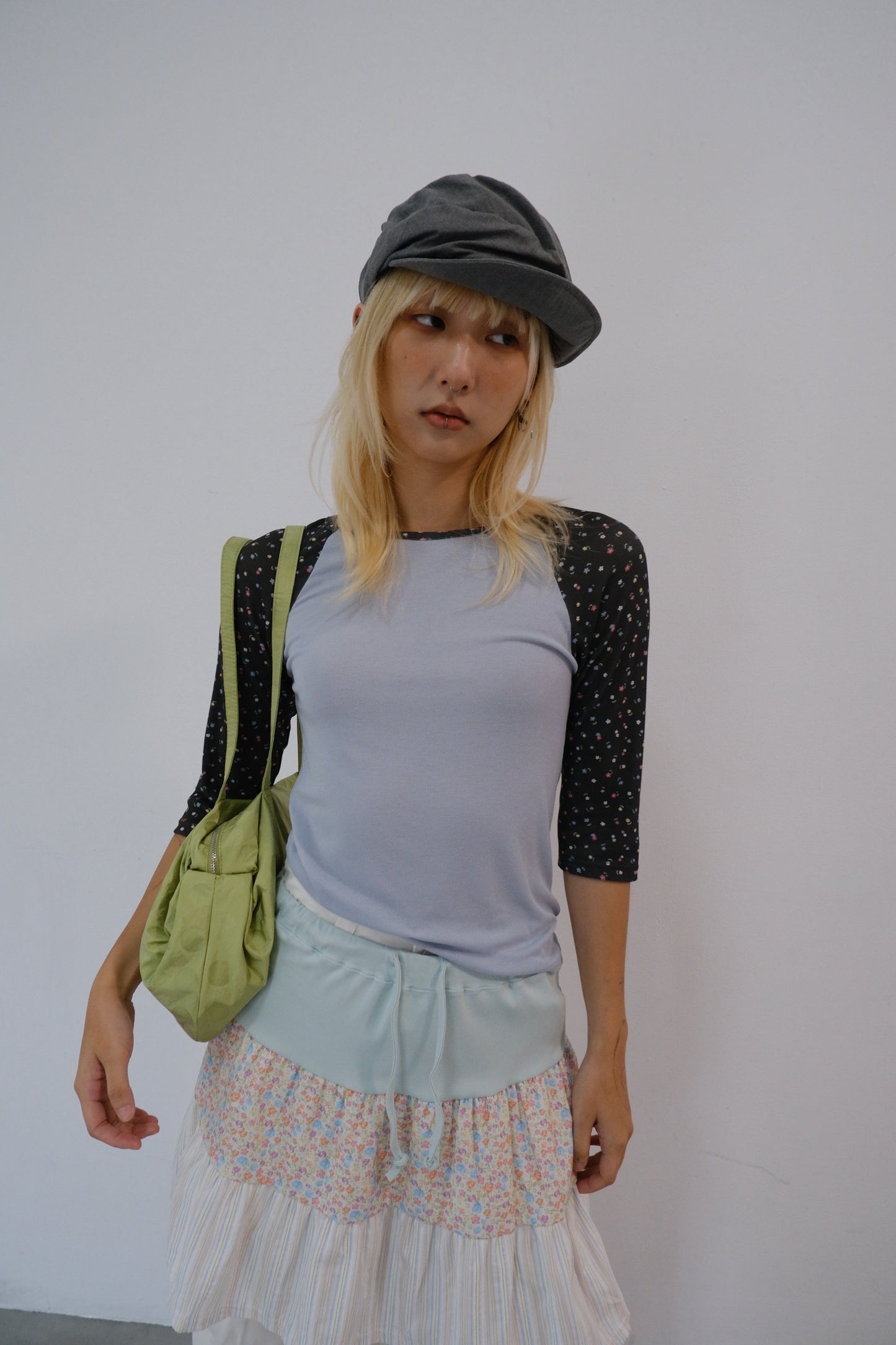 Ruched Newsboy Cap