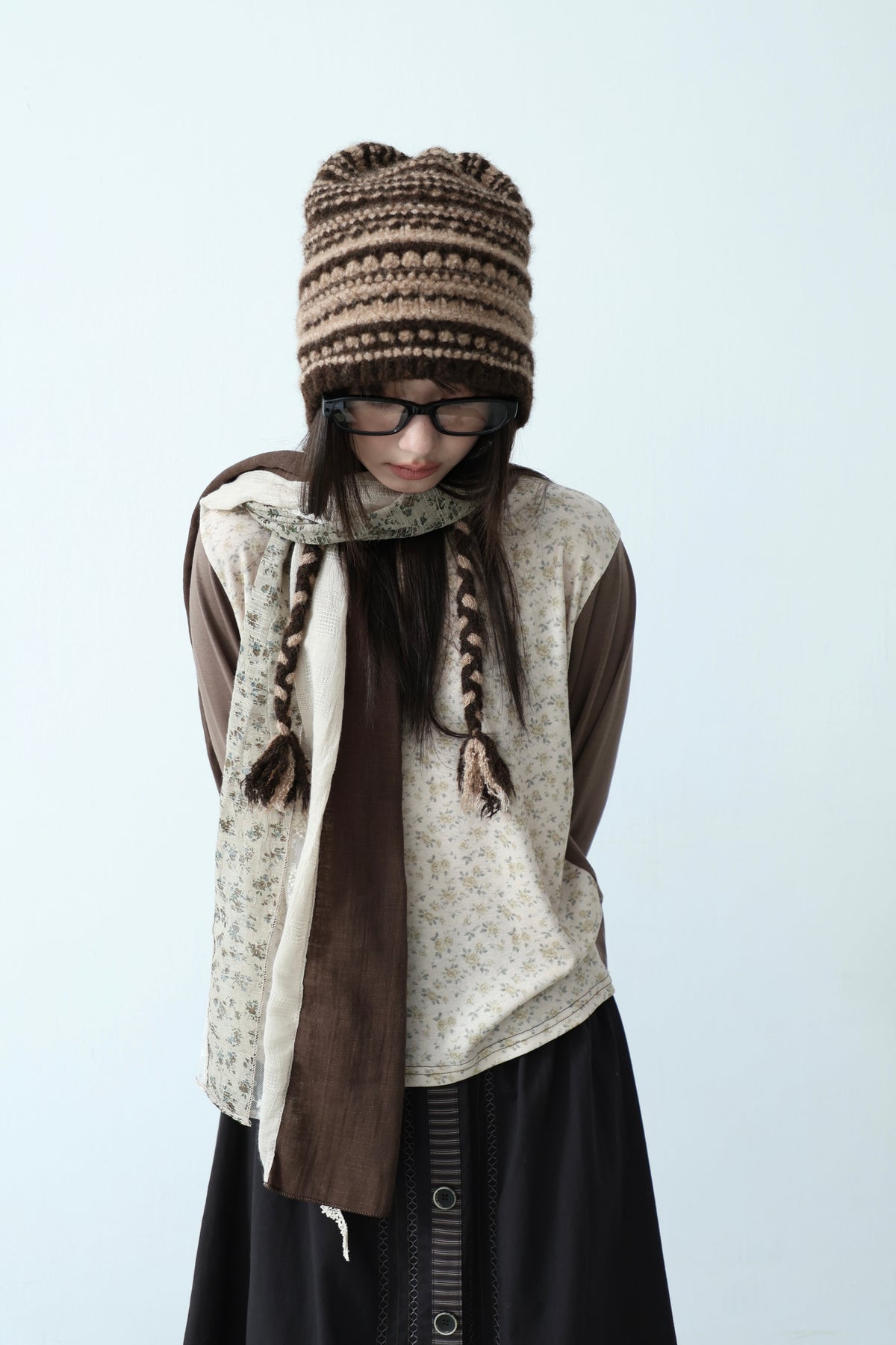 Pattern Knit Beanie